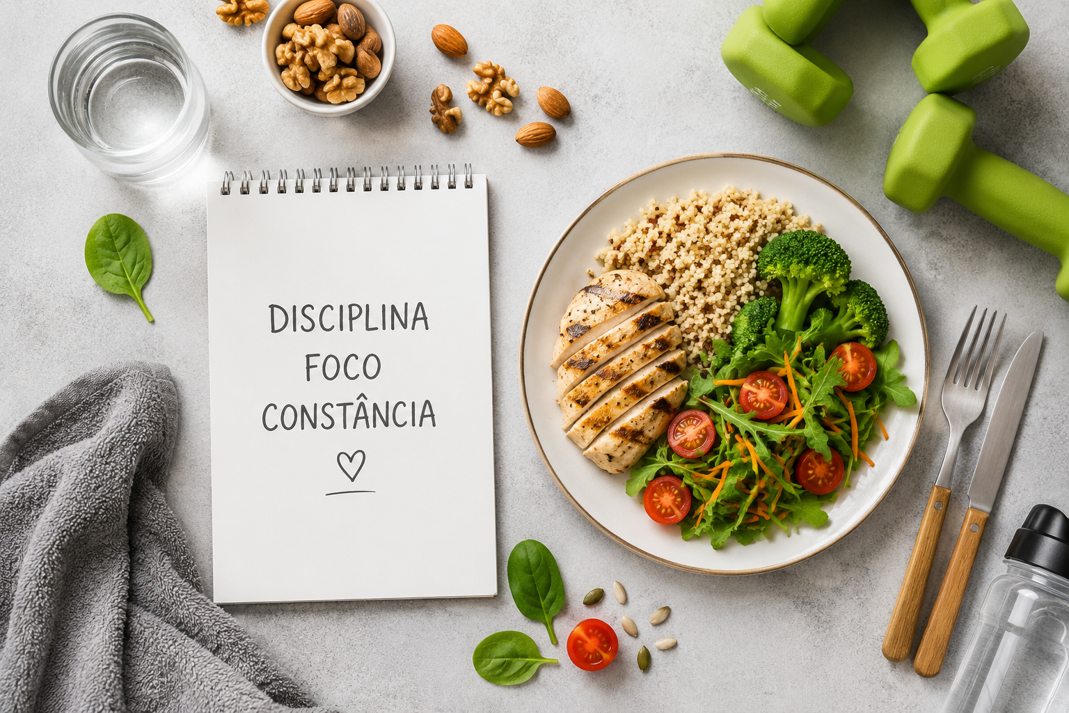 Reeducação alimentar - disciplina, foco e constância
